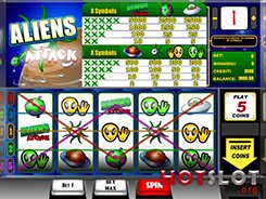 Aliens Attack slots